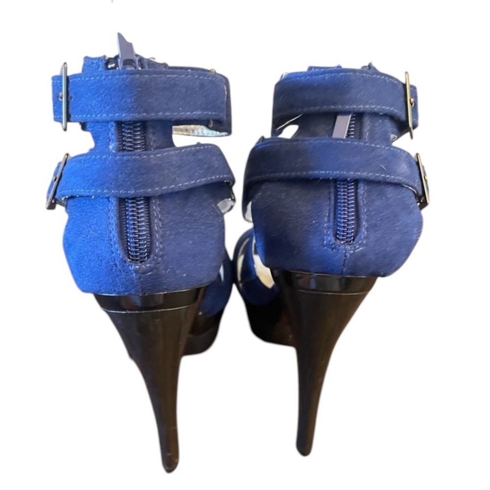 Michael Antonio heels size 7 navy blue stiletto open-toe heels sandals‎ 💙 - Picture 2 of 8